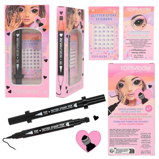 TOPModel Tattoo Pen With Glitter Asst