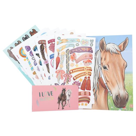 Miss Melody Create Your Horses Blaze Colouring book