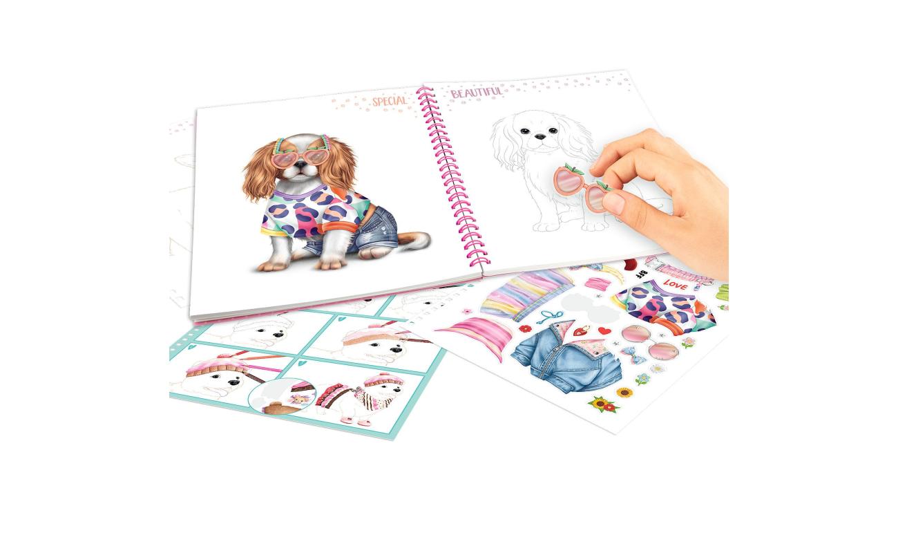 TOPModel Create Your Own Doggy Colouring Book