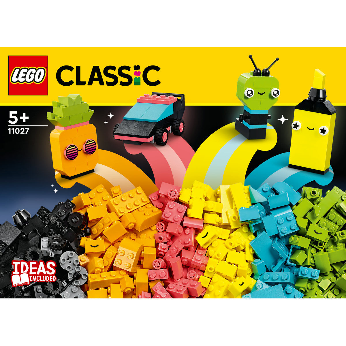 LEGO Classic Creative Neon Fun Toy Bricks Set 11027