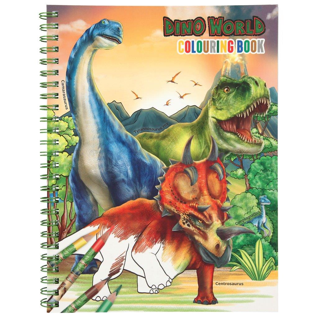 Dino World Colouring Book