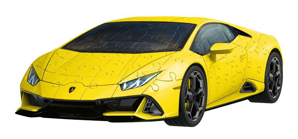 3D Lamborghini Huracan Yellow 108pc puzzle