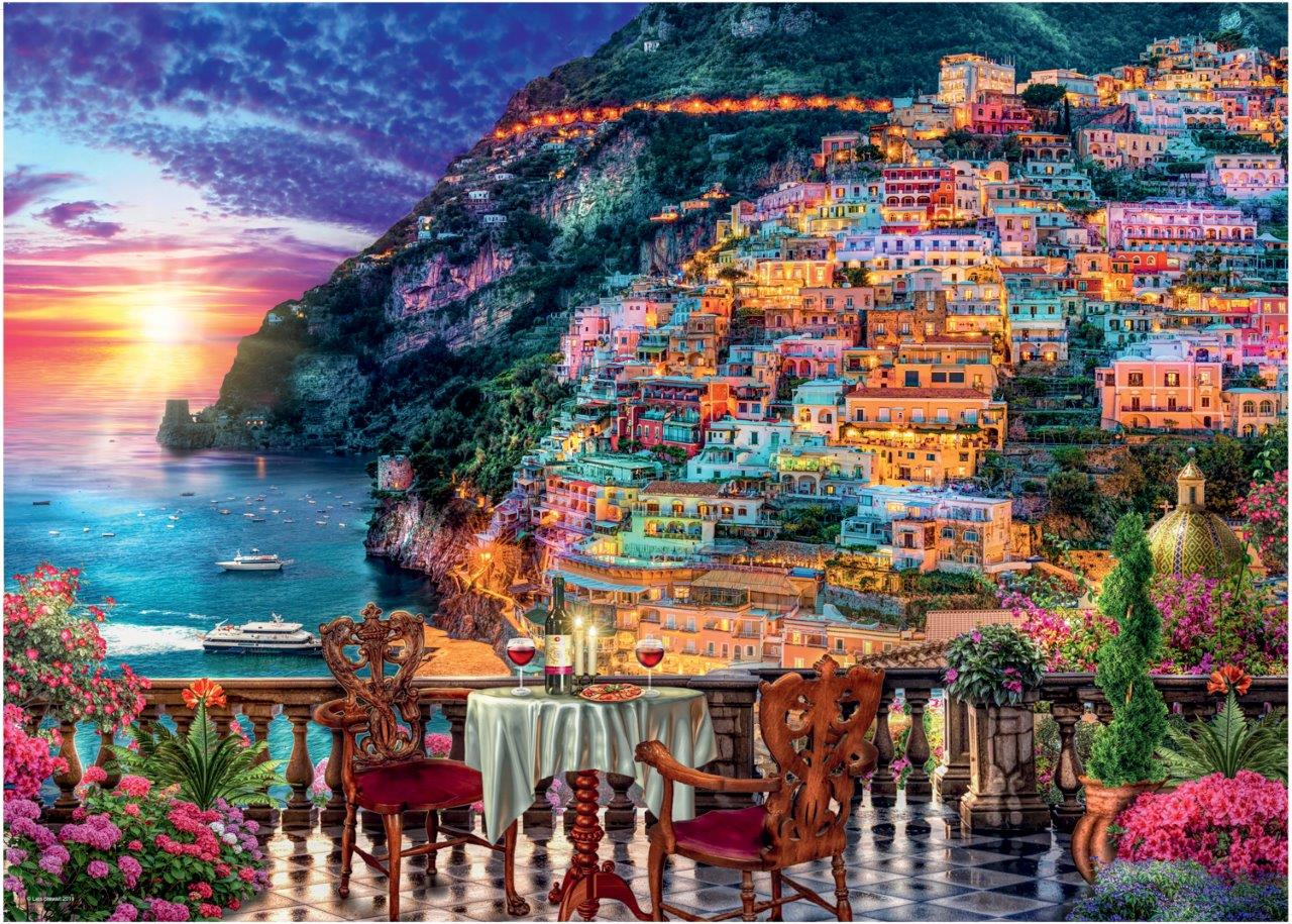 Dinner in Positano 1000pc puzzle