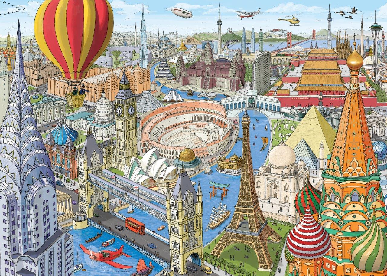 Around the World in 80 Days 1000pc puzzle