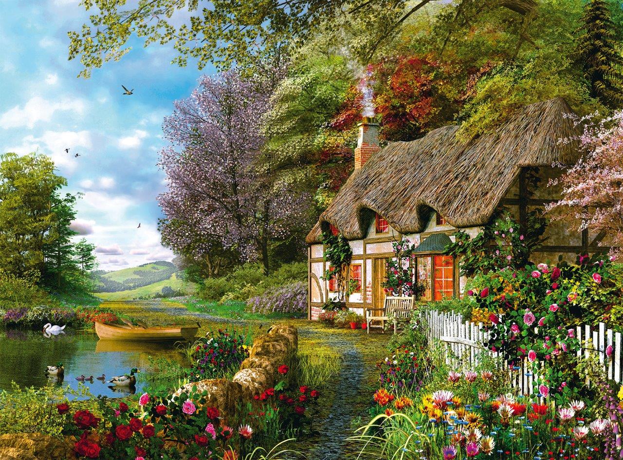 Country Cottage 1500pc puzzle