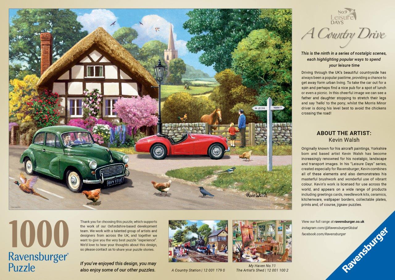 Leisure Days No.9 A Country Drive 1000pc puzzle