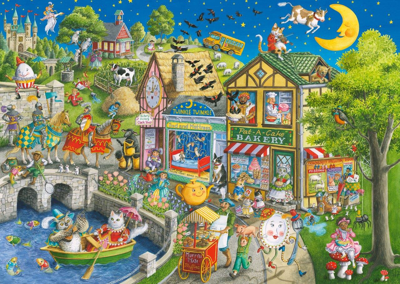 Mother Gooseville 1000pc puzzle