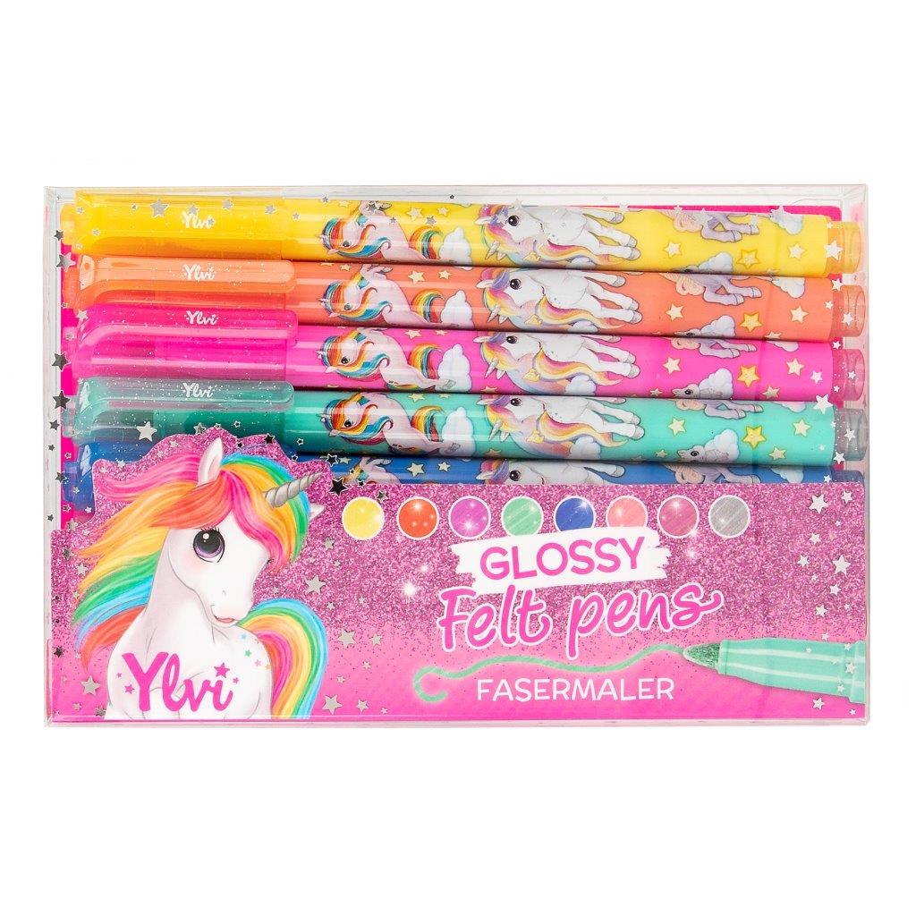 Ylvi Glossy Felt Pen Set