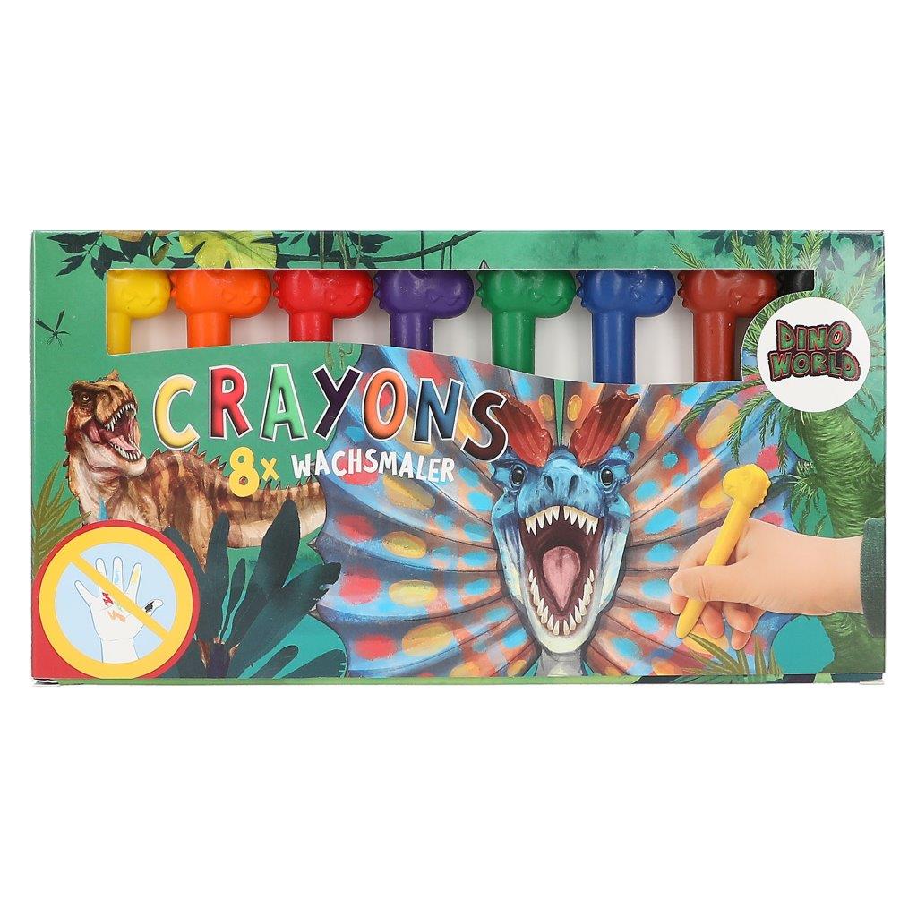 Dino World Mini Crayon With Dino Topper