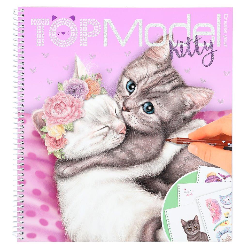 TOPModel Create Your Own Kitty Colouring Book