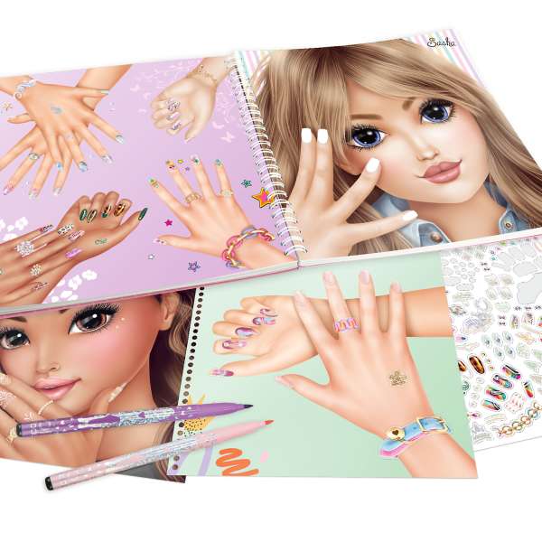 TOPModel Create Your Hand-Design Colouring Book