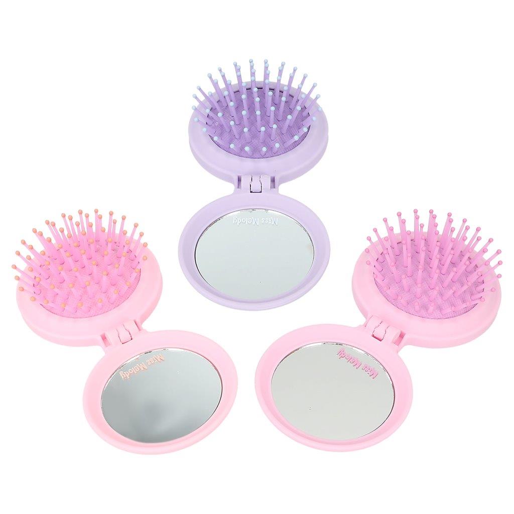 Miss Melody Folding Hairbrush Assortment