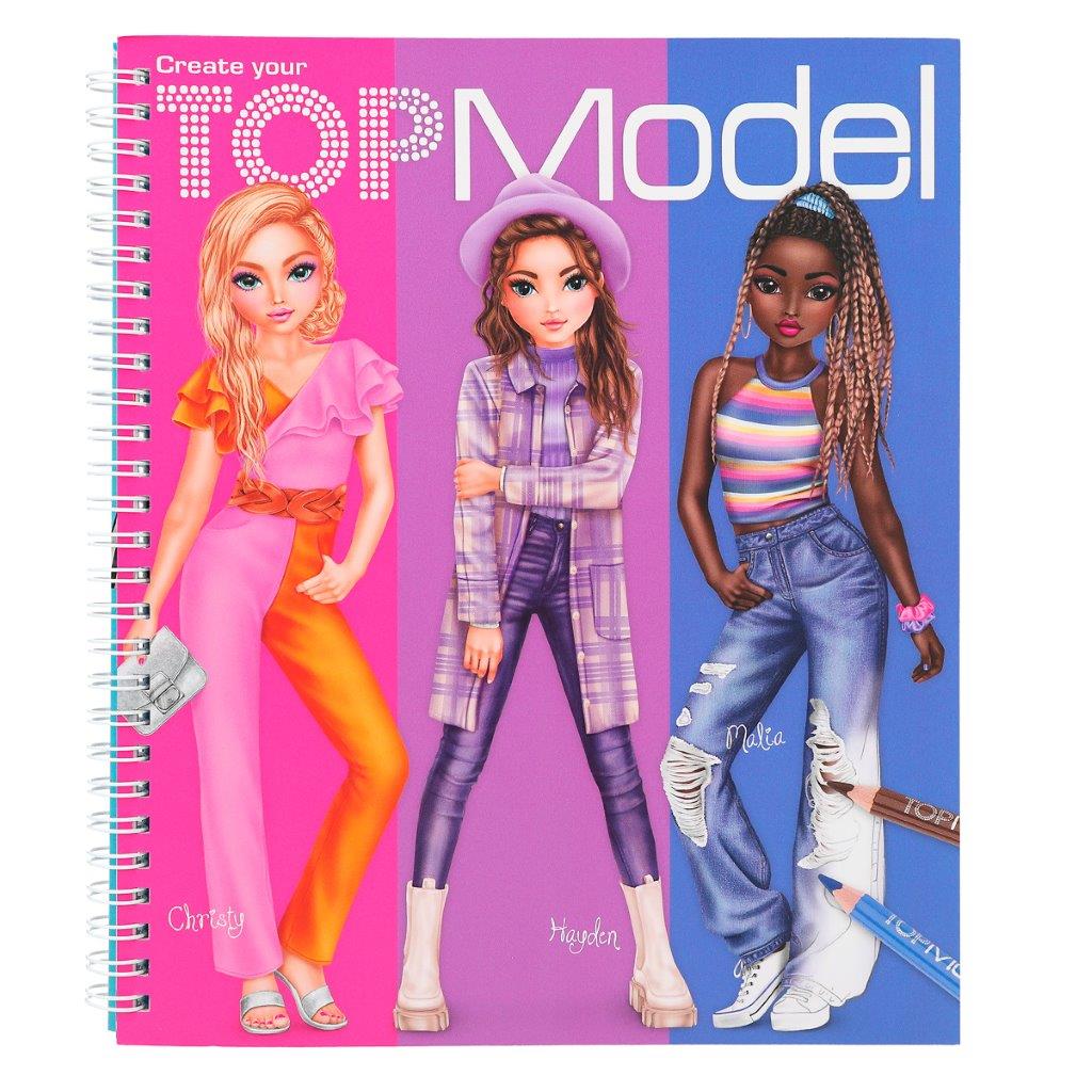 TOPModel Create Your Own Colouring Book