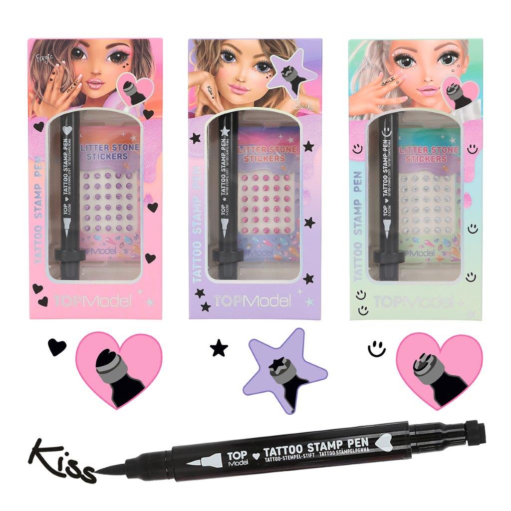 TOPModel Tattoo Pen With Glitter Assortment