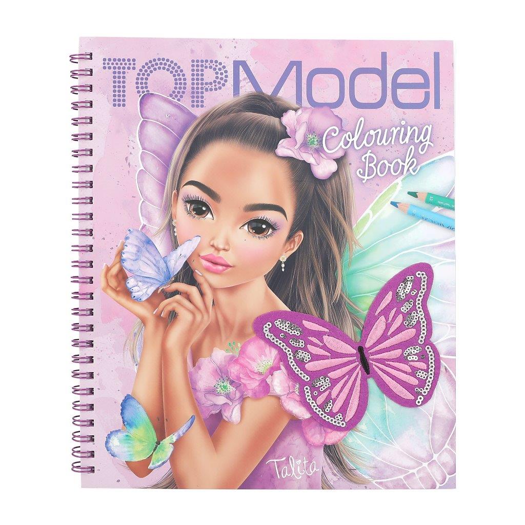 TOPModel Colouring Book With Sequins