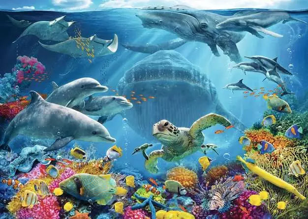 Life Underwater 300pc large format puzzle