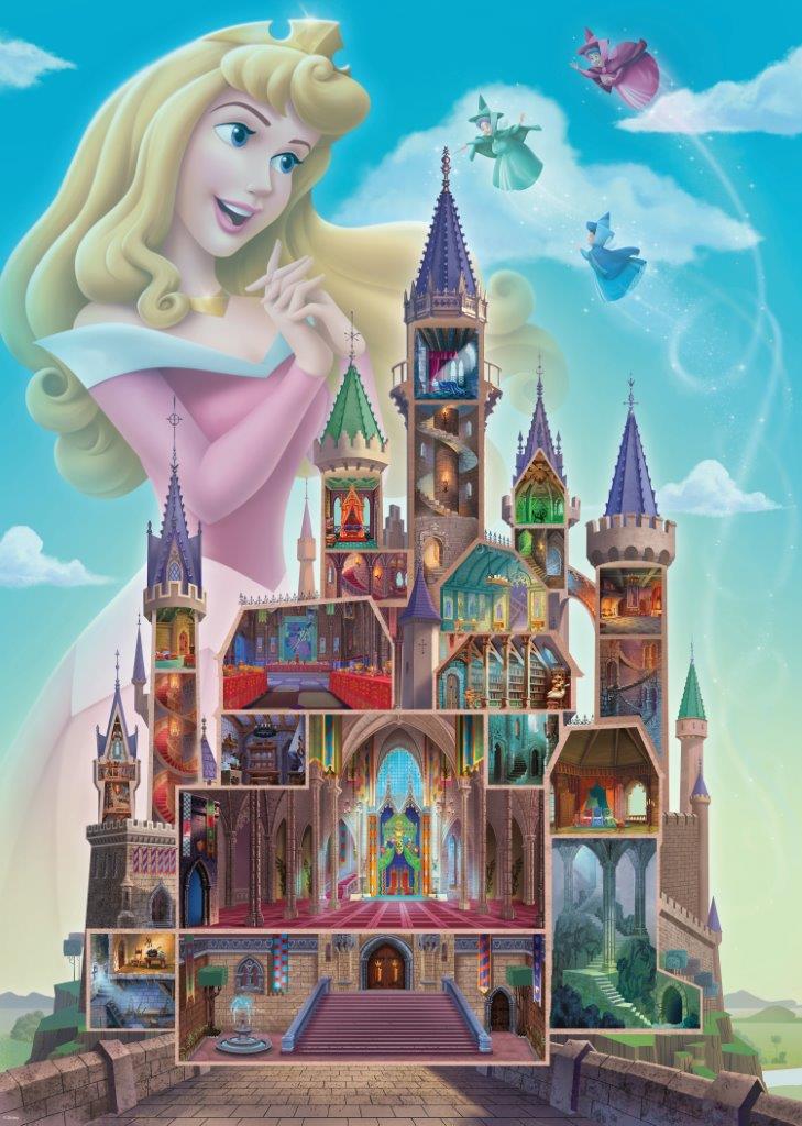 Disney Aurora Castle 1000pc puzzle