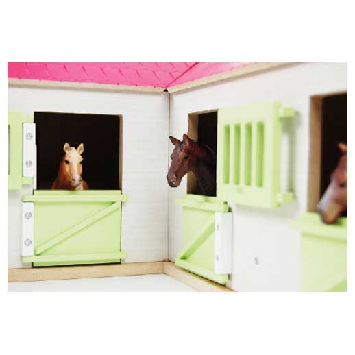 1:24 Horse Stable Wth 4 Boxes & Wash Box