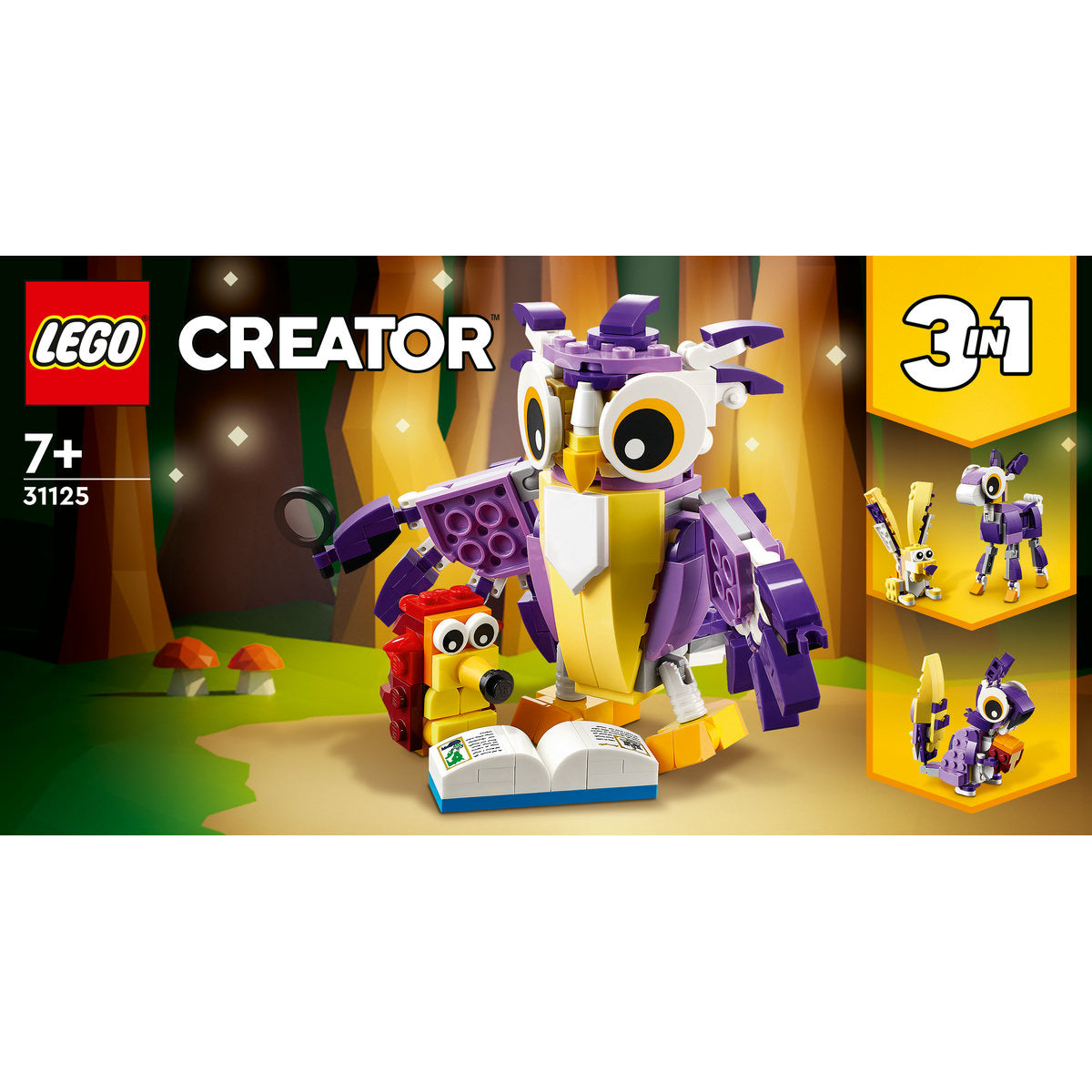 LEGO Creator 3in1 Fantasy Forest Creatures 31125