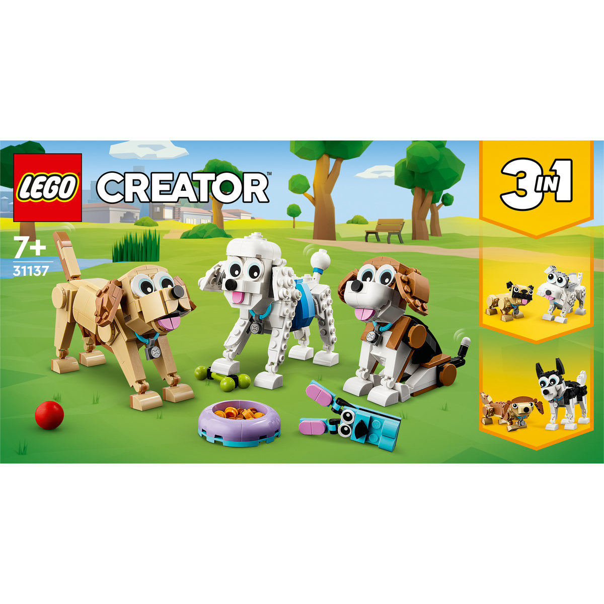 LEGO Creator 3 in 1 Adorable Dogs Animal Toys 31137 - Moons Toystore