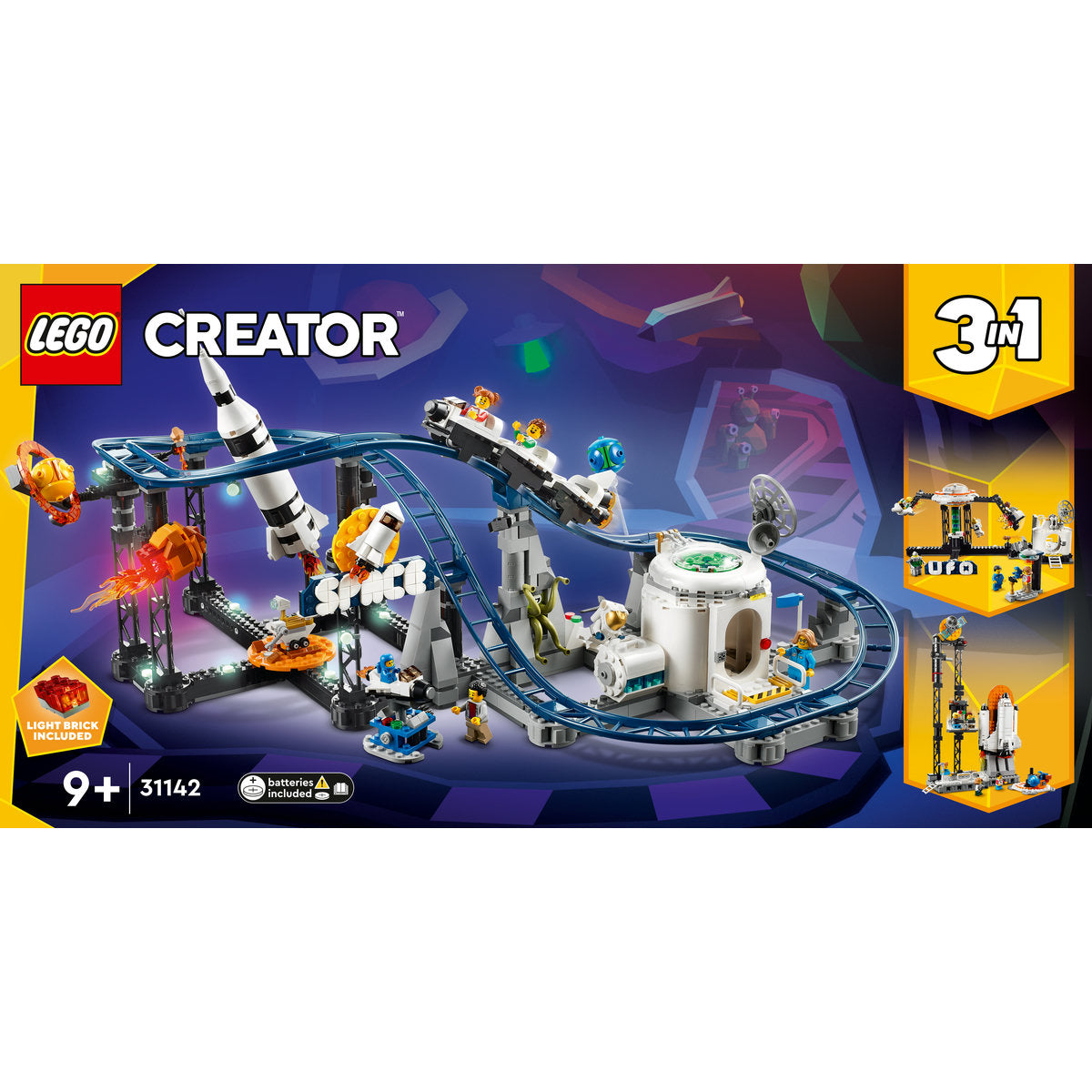 LEGO Creator 3in1 Space Roller Coaster Set 31142