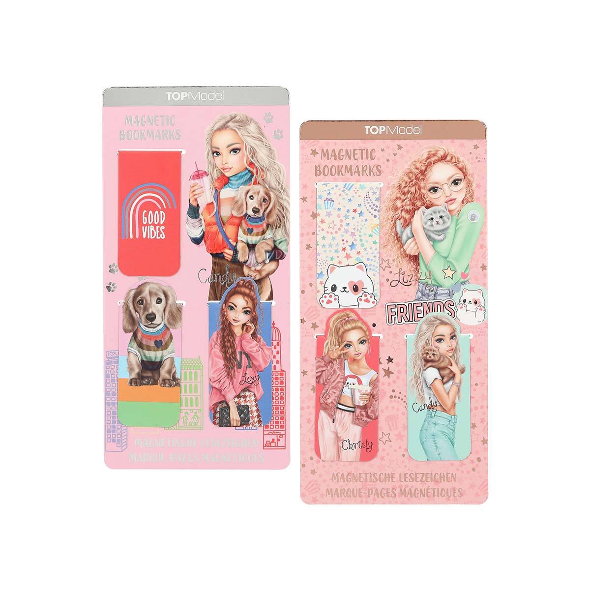 TOPModel Magnetic Bookmarks Asst