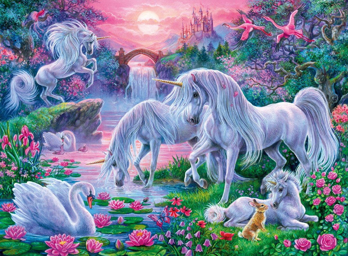 Unicorns in Sunset Glow, XXL 150pc