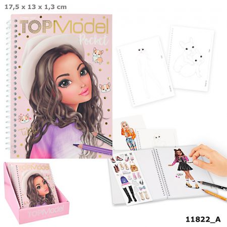 Top Model Pocket Colouring Book