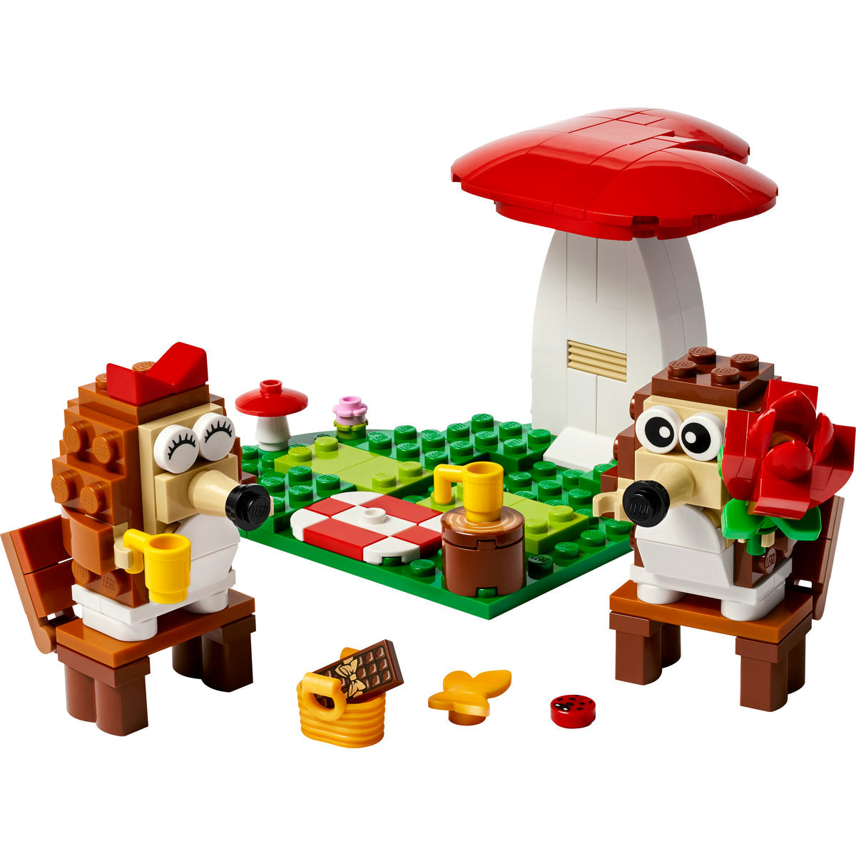 LEGO Hedgehog Picnic Date Animal Toy Playset 40711