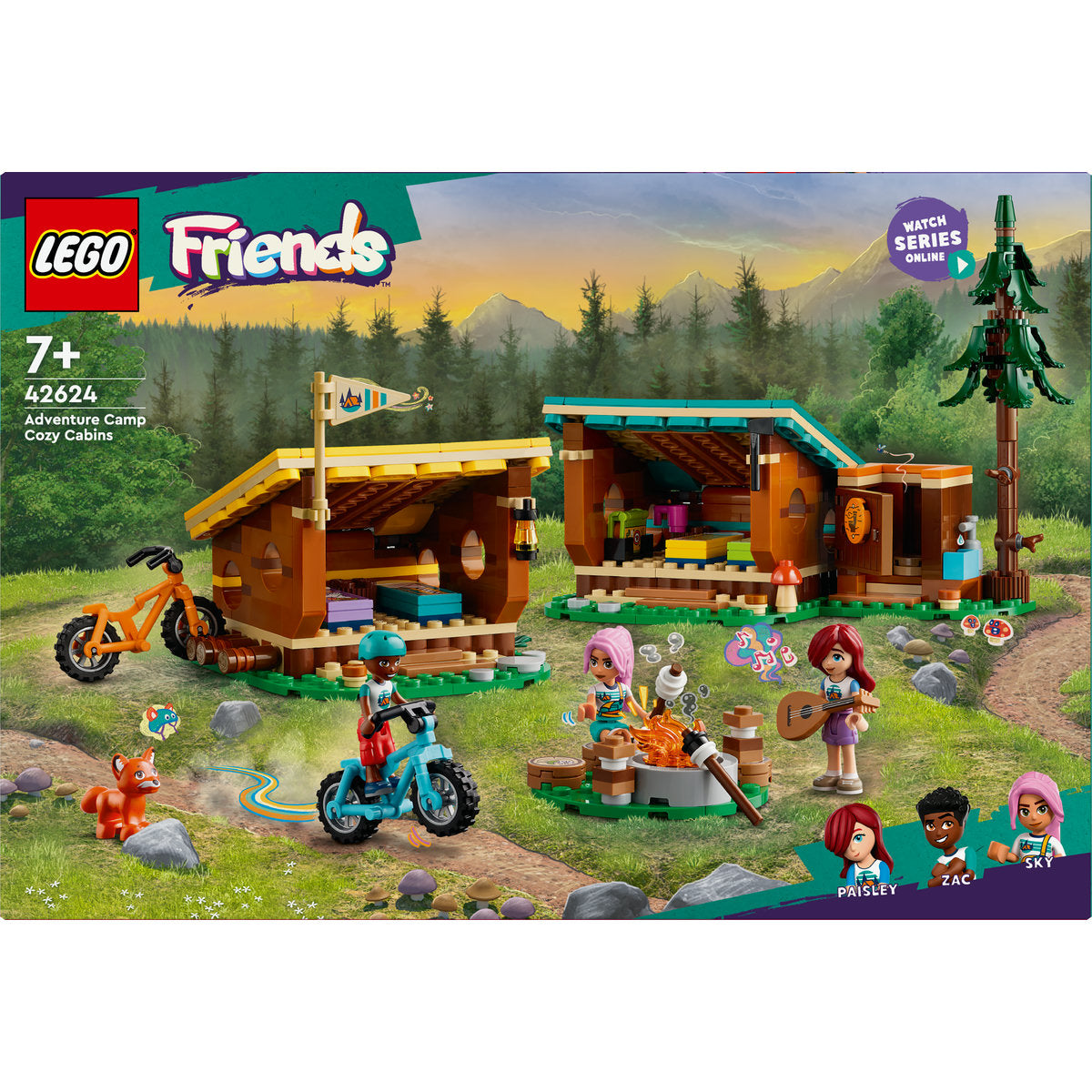 LEGO Friends Adventure Camp Cosy Cabins Set 42624