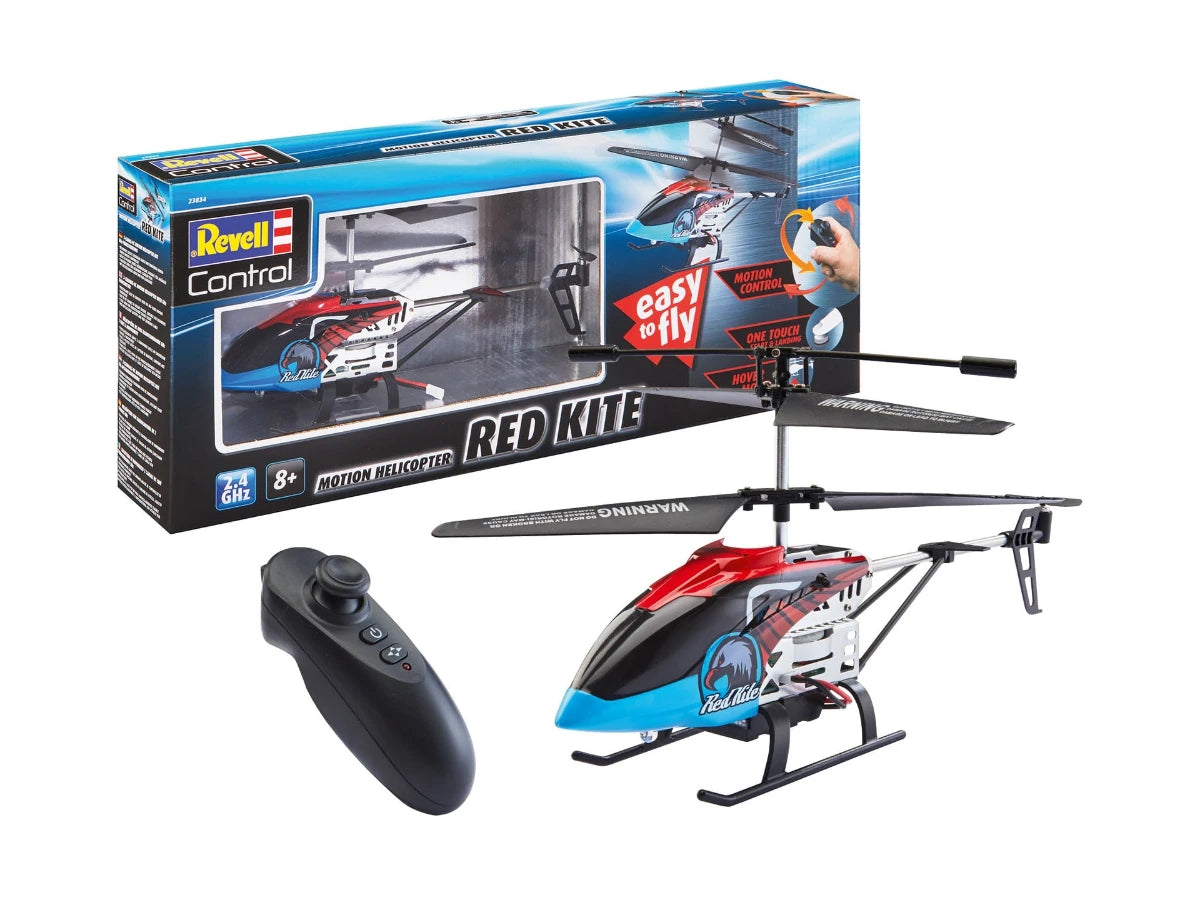 Radio Control Motion Control Helicopter Red Kite