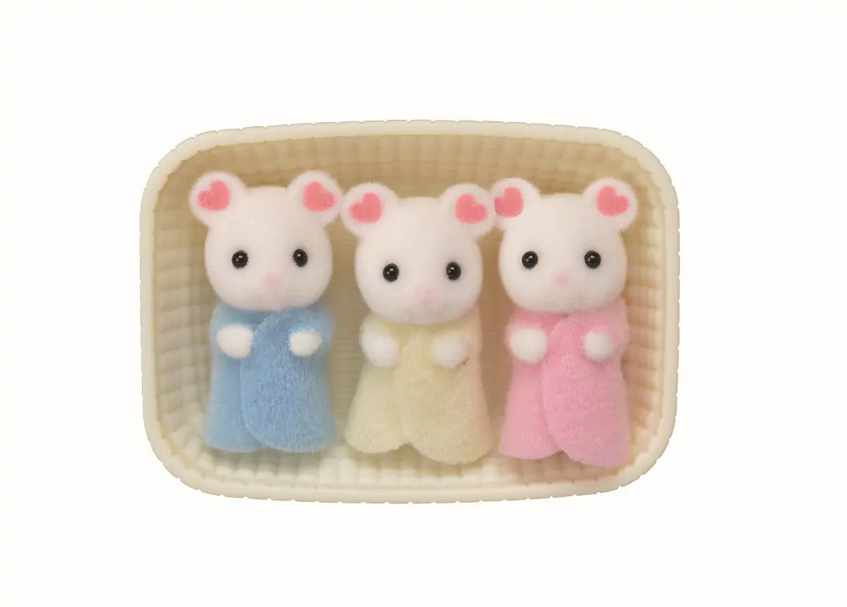 Sylvanian Families Marshmallow Mouse Triplets