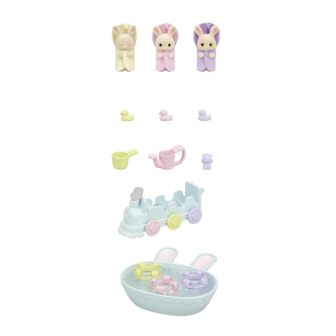 Sylvanian Families Triplets Baby Bathtime Set