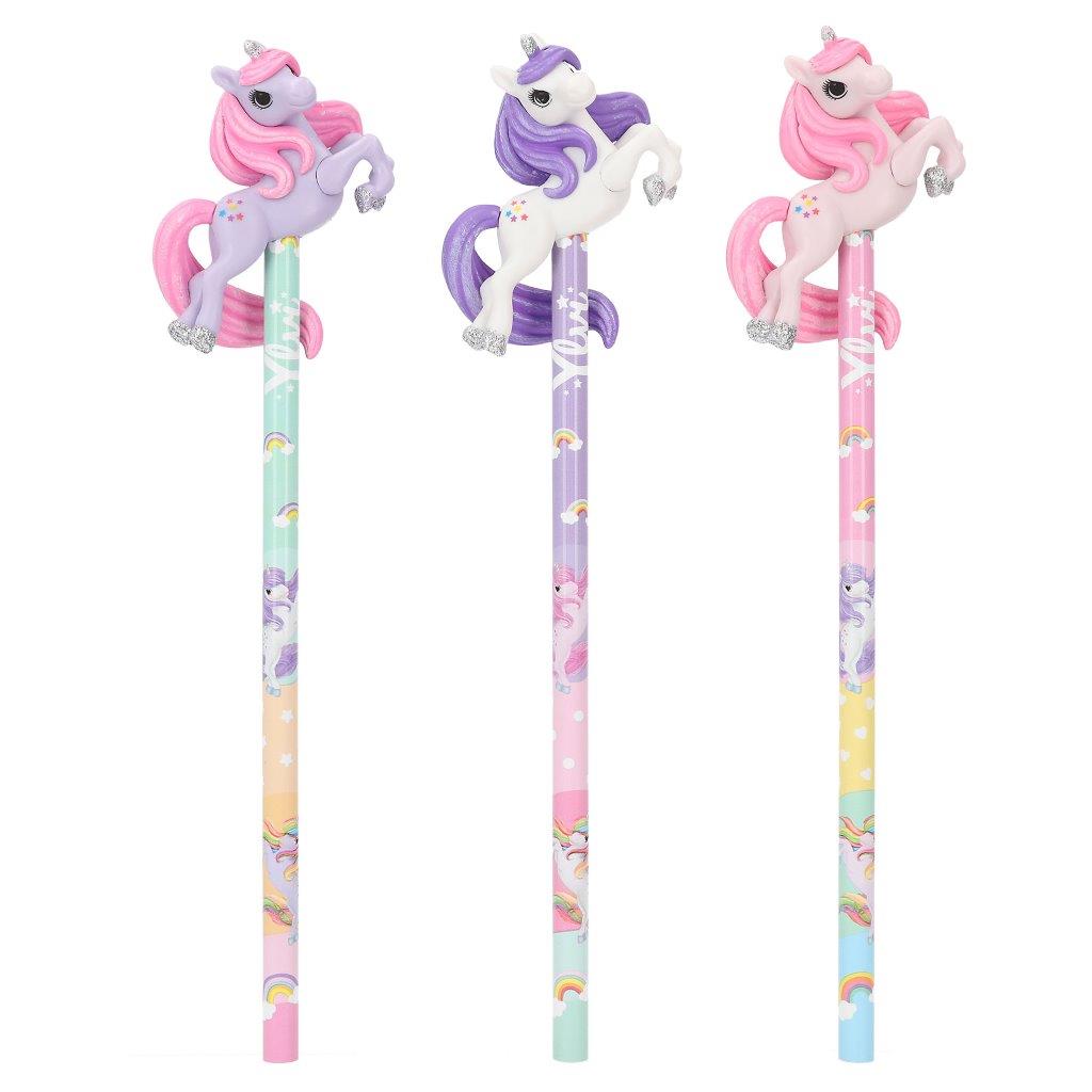 Ylvi Pencil With 3D Unicorn Figurine