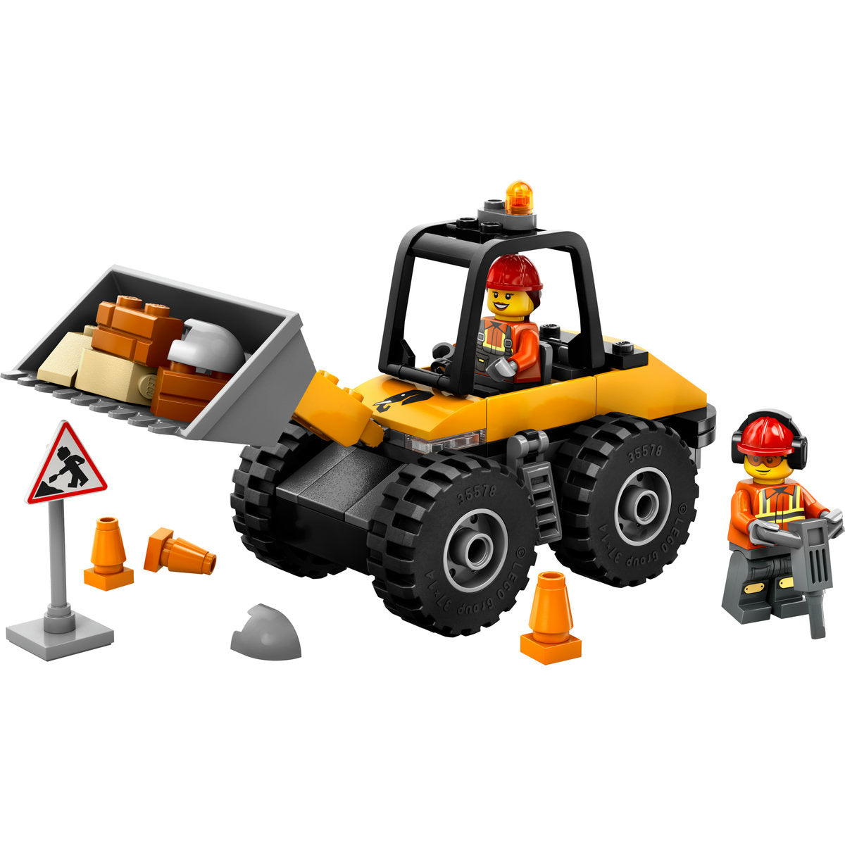 LEGO City Yellow Construction Wheel Loader Set 60450