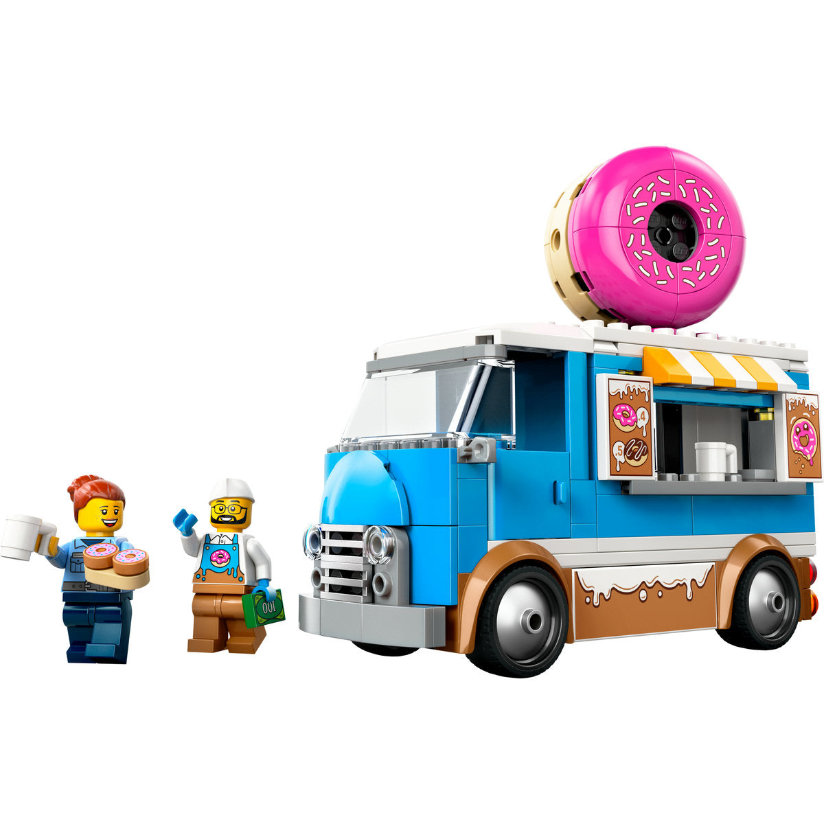 LEGO City Doughnut Truck Set with Toy Food 60452