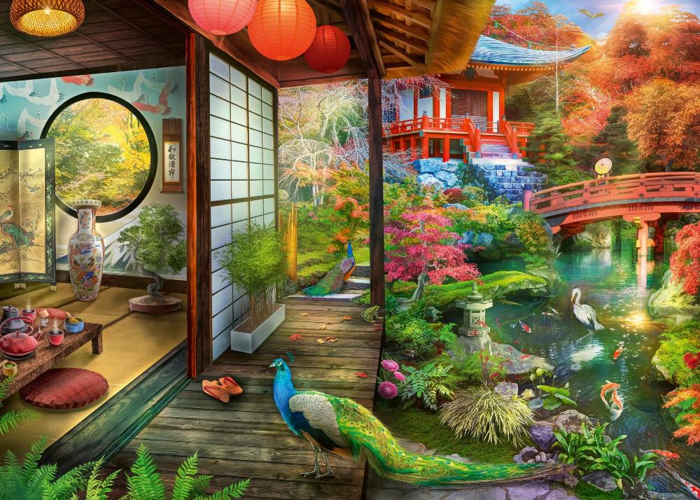 Japanese Garden Teahouse, 1000pc