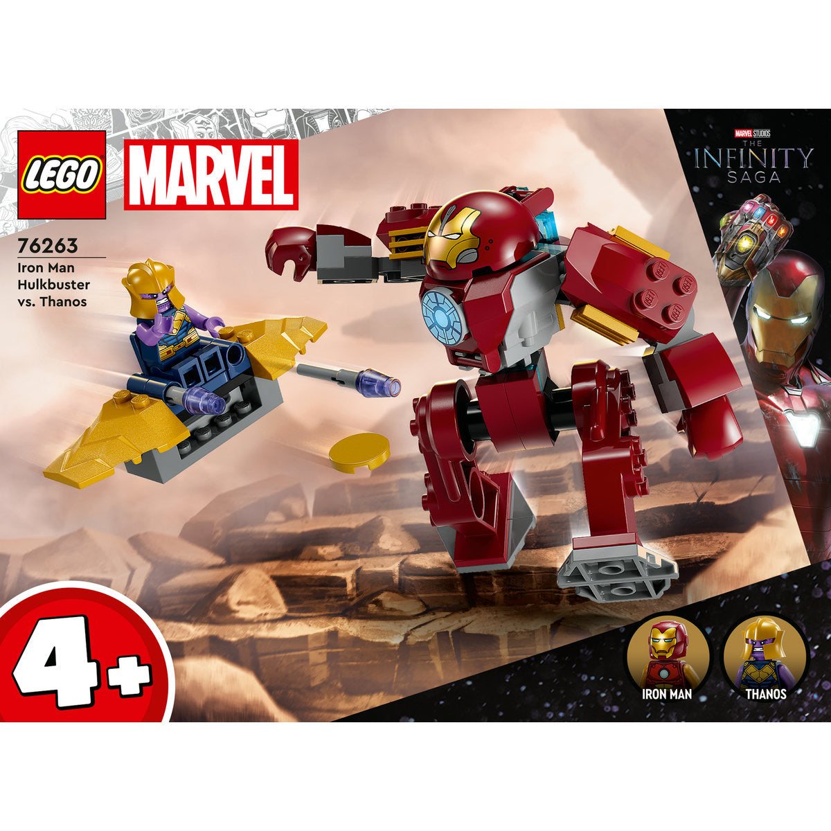 LEGO Marvel Iron Man Hulkbuster vs. Thanos Set 76263