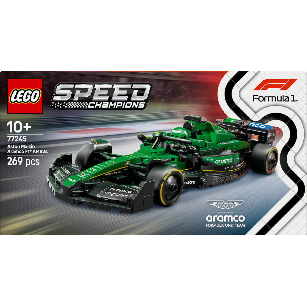 LEGO Speed Champions Aston Martin Aramco F1 AMR24 Race Car 77245