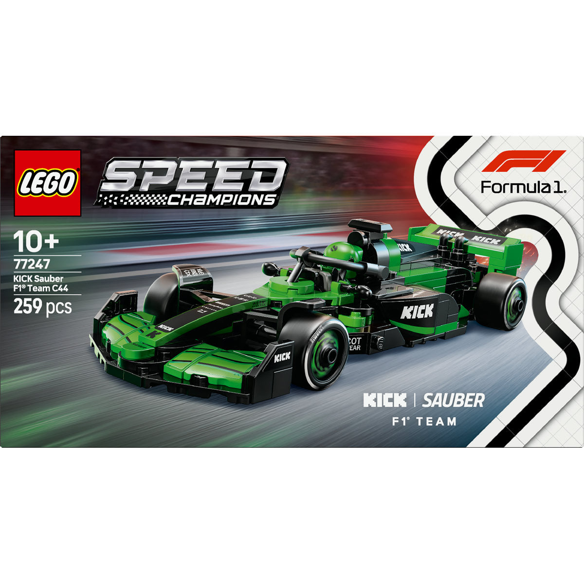 LEGO Speed Champions KICK Sauber F1 Team C44 Race Car 77247