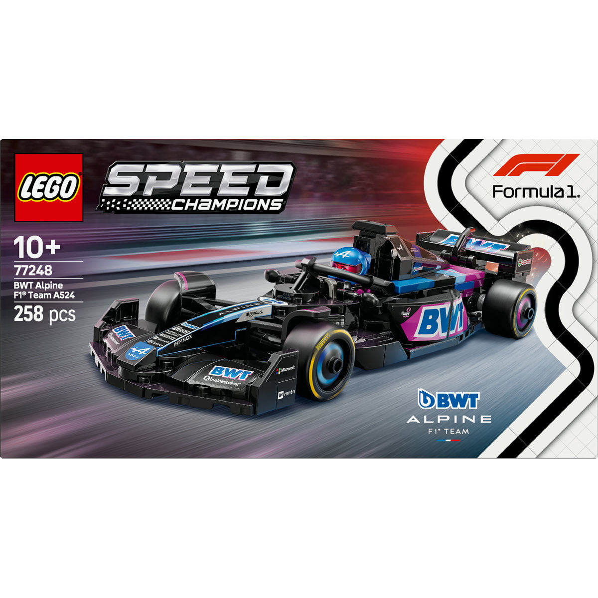 LEGO Speed Champions BWT Alpine F1 Team A524 Race Car 77248