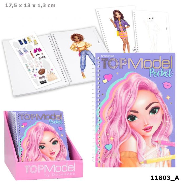 Top Model Pocket Colouring Book