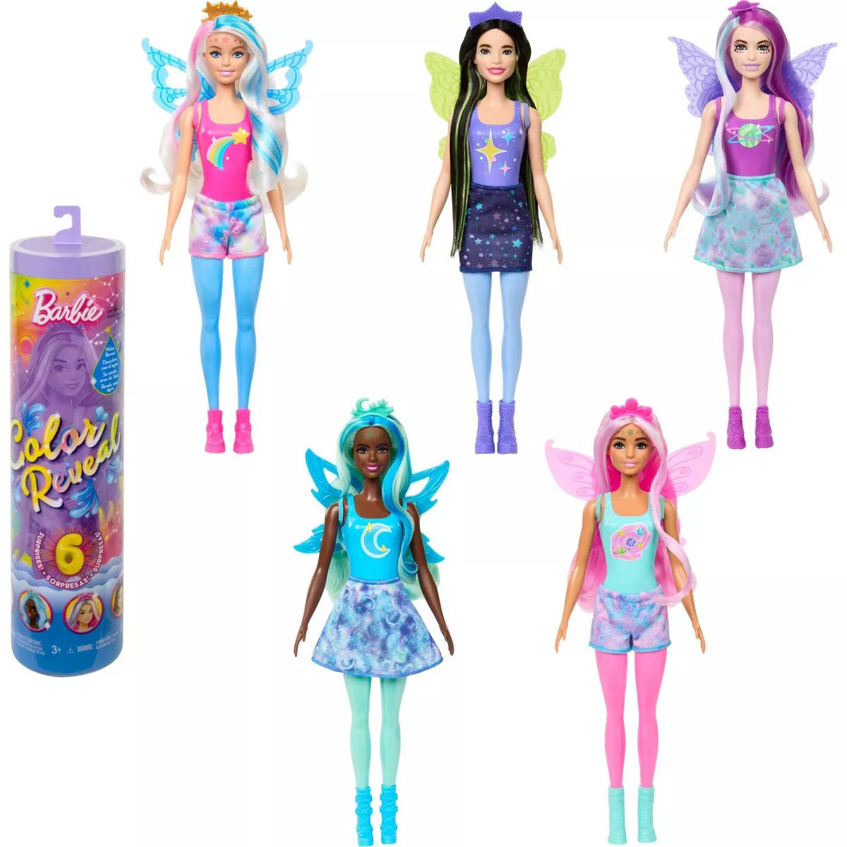 Barbie Colour Reveal Rainbow Galaxy Doll - Moons Toystore