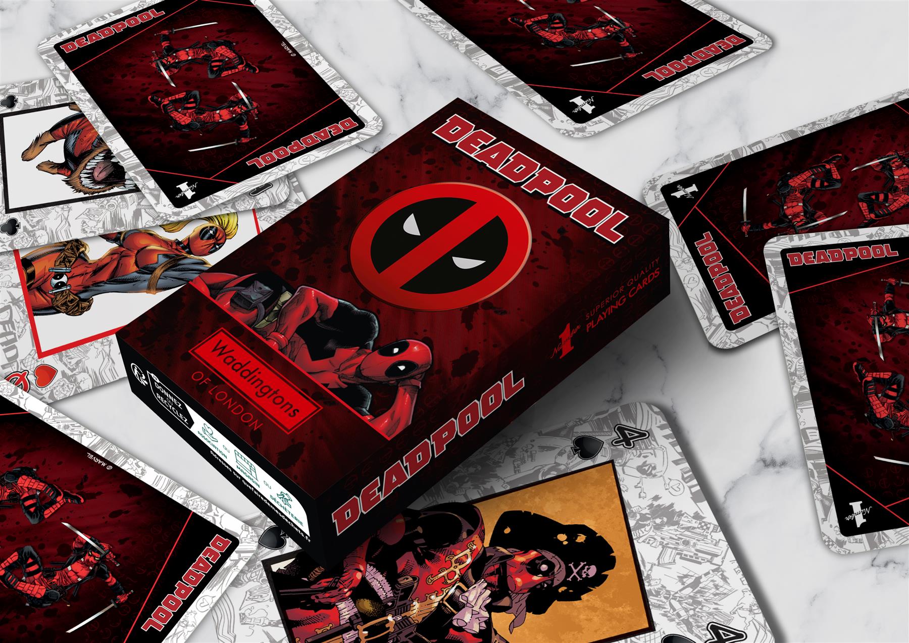 Deadpool Waddingtons Playing Cards