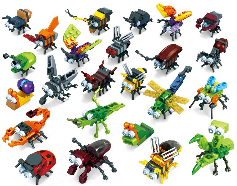 Blocks Insects Kit 24 Asst