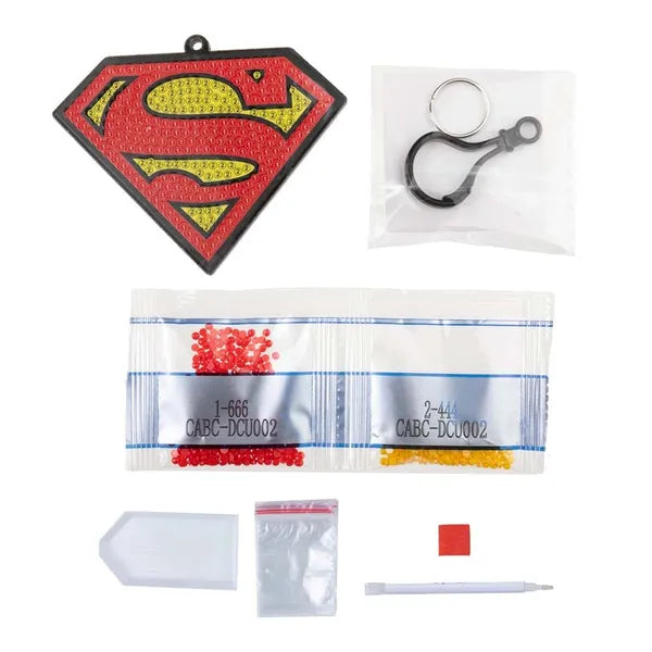 Superman, Crystal Art Bag Charm