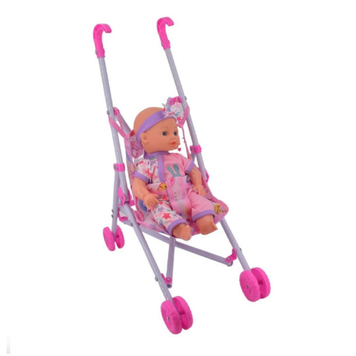 23cm Small Baby Doll & Stroller