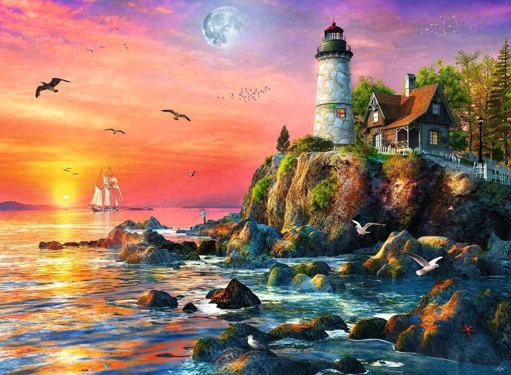 Lighthouse at Sunset 500pc