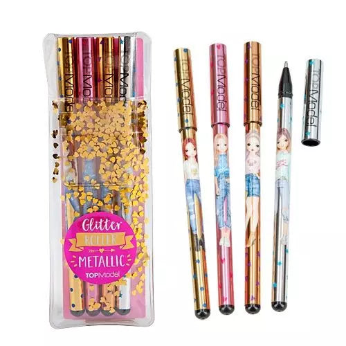 TOPModel Metallic Glitter Gelpen Set