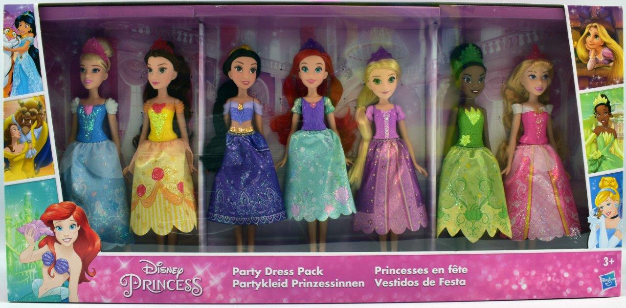 disney princess party dress doll pack